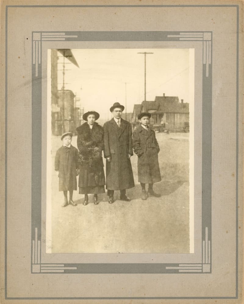 The Wong Wing Fong family on Keefer Street