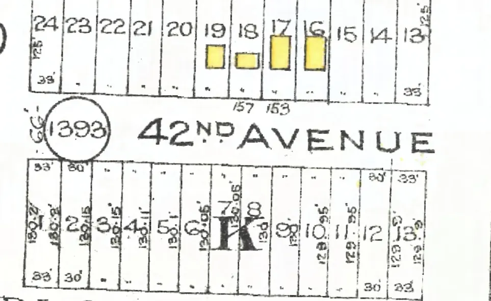 The first block of East Woodstock Avenue on Goad's 1912 fire insurance map