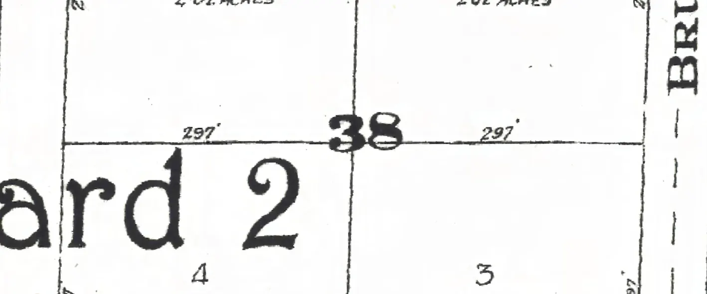 The 3900 block of West 20th Avenue on Goad's 1912 fire insurance map