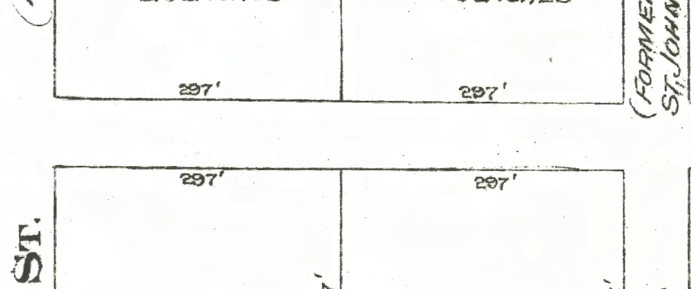 The 3900 block of West 23rd Avenue on Goad's 1912 fire insurance map