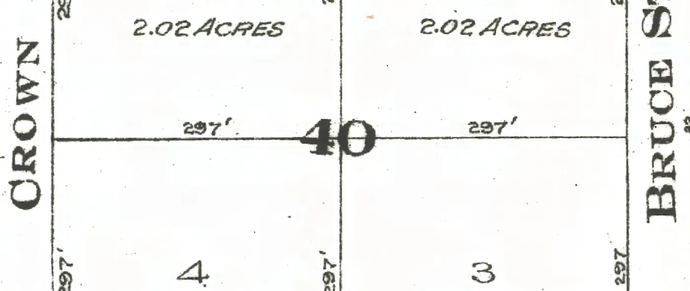 The 3900 block of West 24th Avenue on Goad's 1912 fire insurance map