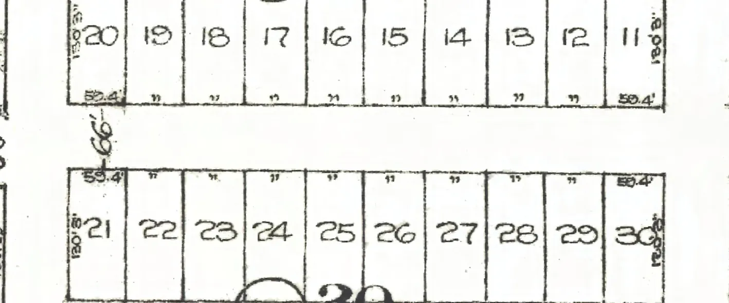 The 2900 block of West 36th Avenue on Goad's 1912 fire insurance map